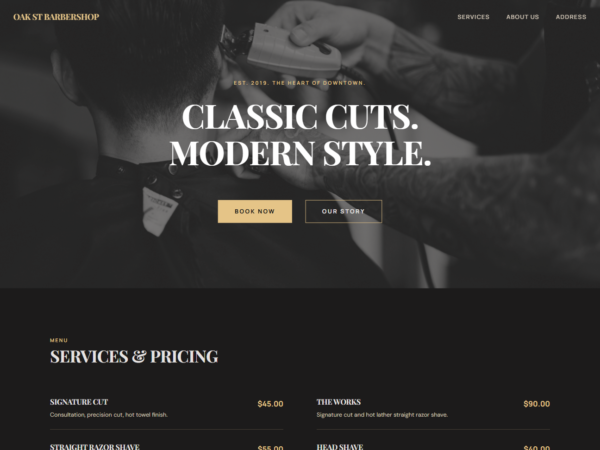 Oak St PRO theme screenshot